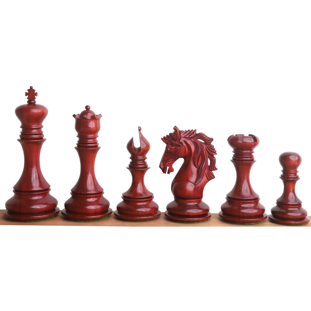 4.4" Goliath Serie Luxus Staunton Schachspiel - Nur Schachfiguren - Knospe Palisander & Buchsbaum