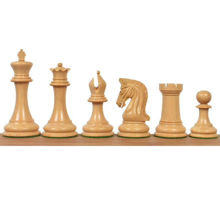 Combo of Repro 2016 Sinquefield Staunton Chess Set - Pieces in Bud Rosewood with Board and Box