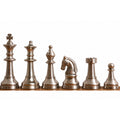 3.5" Elegance Series Brass Metal Luxury Chess Set - Pieces Only- Antiqued Copper