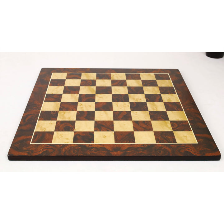 16" Imperial Burl Printed Chess Board - Matte Finish