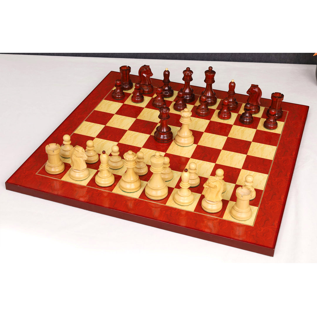 1950s' Fischer Dubrovnik Chess Set- Chess Pieces Only - Bud Rosewood & Boxwood - 3.8 " King