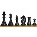 Jeu d'échecs de collection allemand des années 1920 légèrement imparfait - Pièces d'échecs uniquement - Buis ancient - 4.1"