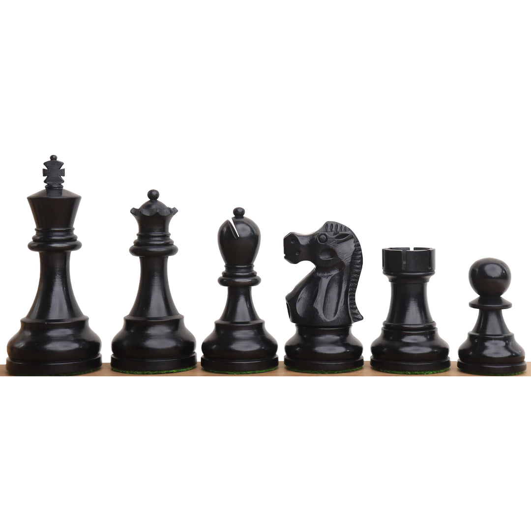 Slightly Imperfect 3.8" Reykjavik Series Staunton Chess Set- Chess Pieces Only - Weighted Boxwood