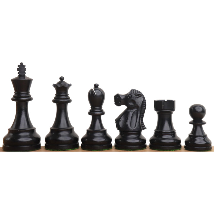 Slightly Imperfect 3.8" Reykjavik Series Staunton Chess Set- Chess Pieces Only - Weighted Boxwood