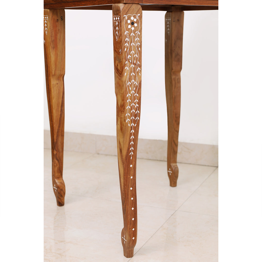 21" Players Wooden Chess Table – Golden Rosewood & Acrylic Ivory (27" Height)