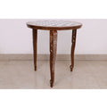 24" Boutique Luxury Round Chess Board Table - 25" High - Golden Rosewood & Acrylic