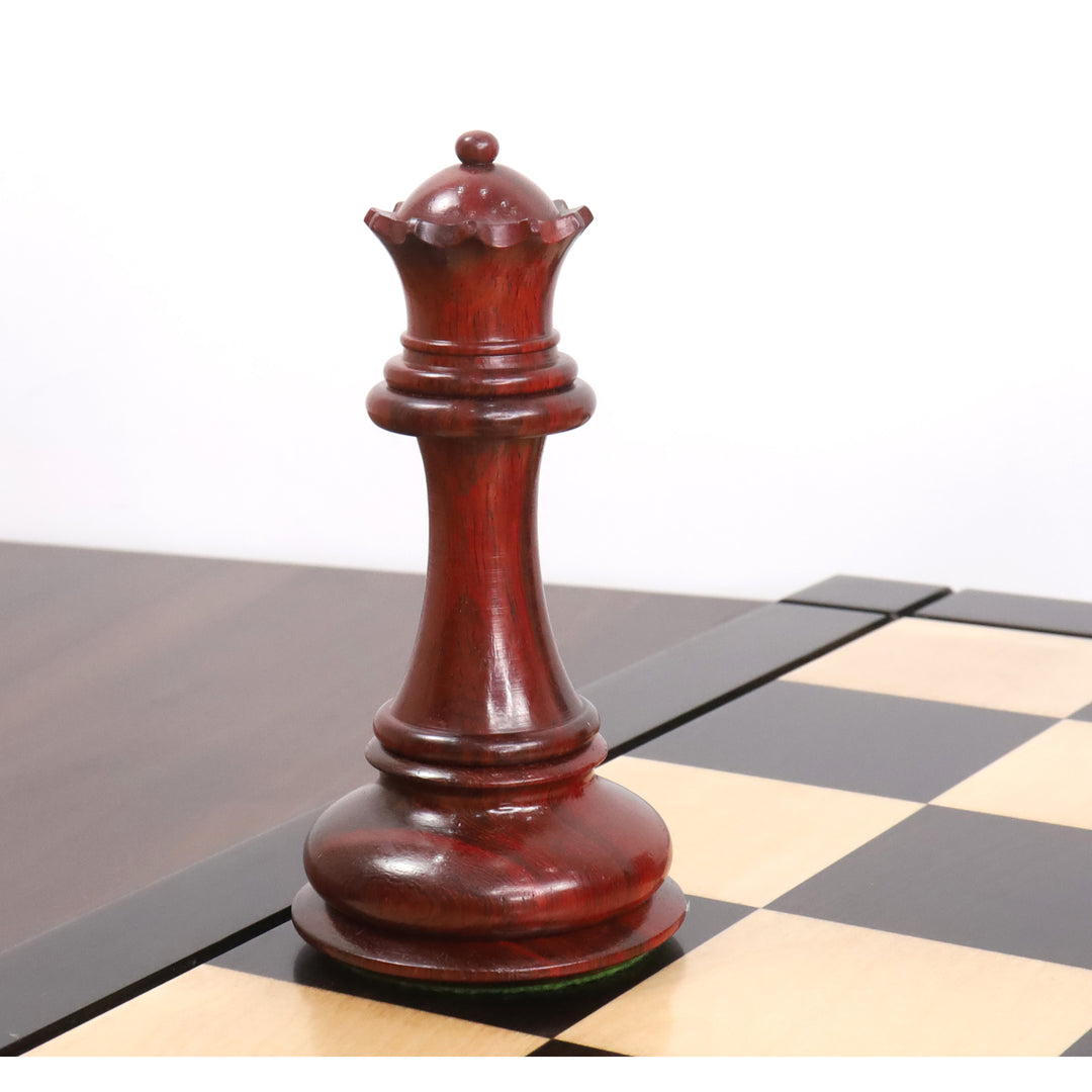 Slightly Imperfect 6.1" Mammoth Luxury Staunton Chess Set- Chess Pieces Only - Bud Rosewood - Triple Weight