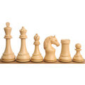 Hand-carved boxwood chess pieces from the Piatigorsky Cup set.