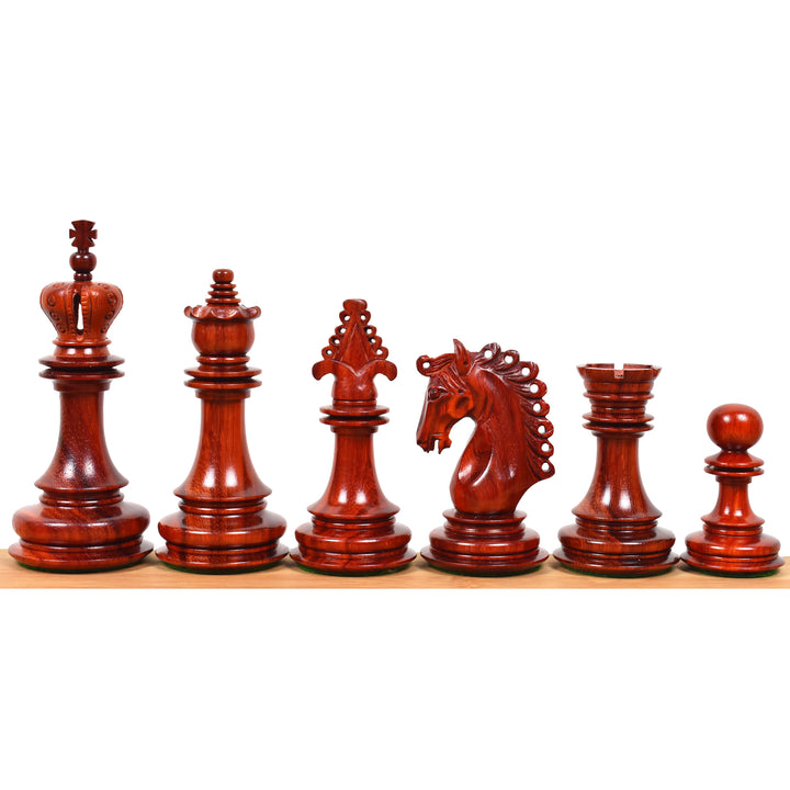 4.5″ Carvers’ Art Luxury Chess Set- Chess Pieces Only - Triple Weighted Bud RoseWood - Warehouse Clearance - USA Shipping Only