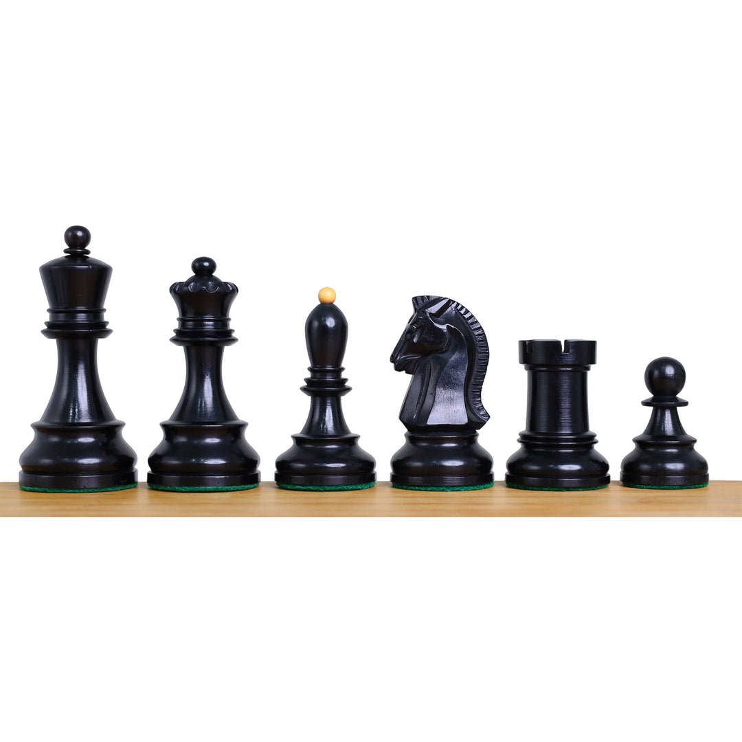 1950s' Fischer Dubrovnik Combo Chess Set with Folding Golden Rosewood & Maple Chess Board