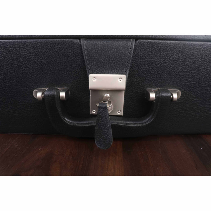 Slightly Imperfect Leatherette Coffer Storage Box for Chess Pieces - 3.5" to 4.1" chessmen - with tray - Warehouse Clearance - USA Shipping Only