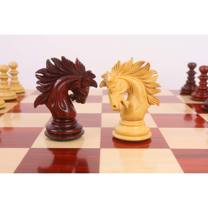 Combo of 4.3" Marengo Luxury Staunton Chess Set - Pieces in Bud Rosewood with Board and Box