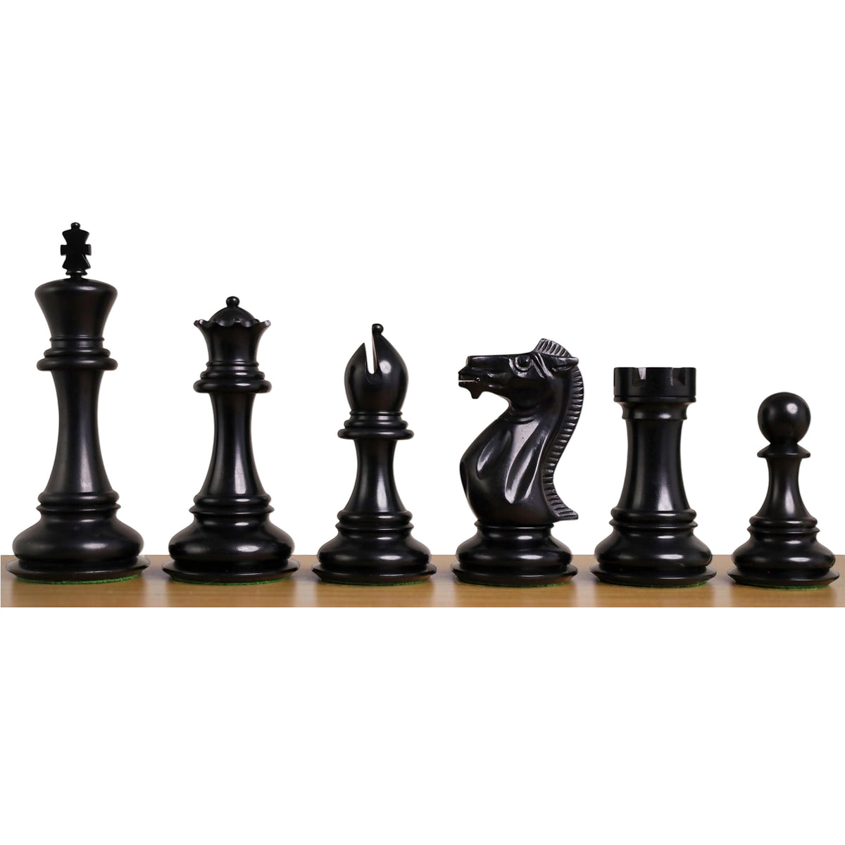 6.3" Jumbo Pro Staunton 豪华国际象棋套装 - 仅棋子 - 黑檀木 - 三重重量
