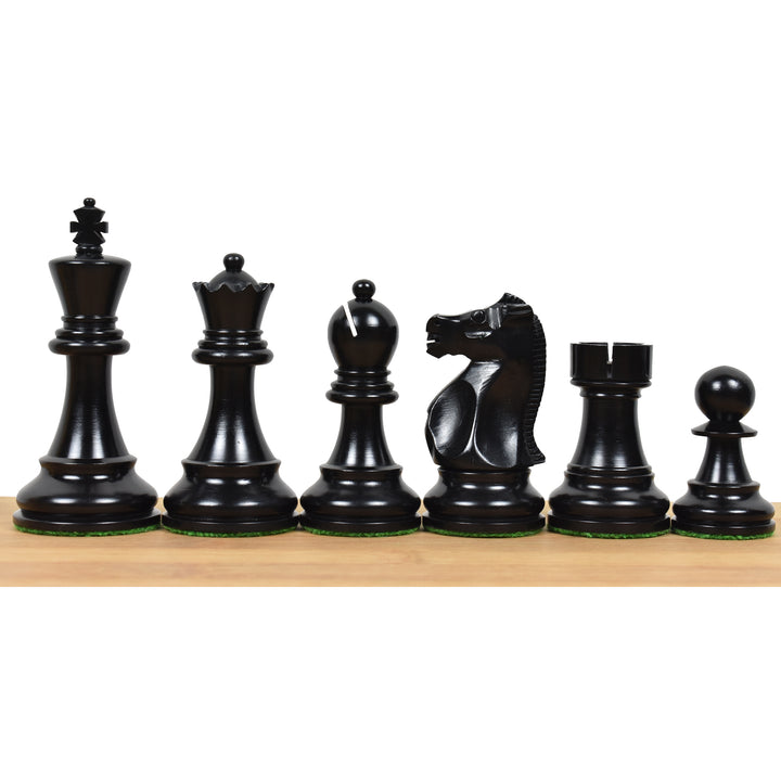 Set di scacchi leggermente imperfetto del Campionato Fischer Spassky del 1972 - Solo pezzi per gli scacchi - Bosso a doppio peso