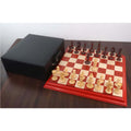 Complete Aristocrat Staunton chess set and storage box.