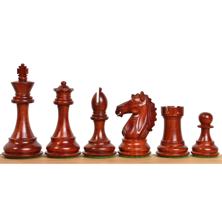 Slightly Imperfect Exclusive Alban Staunton Weighted Chess Set- Chess Pieces Only - Bud Rose Wood- 4 Queens