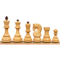 Slightly Imperfect 3.9" Russian Zagreb Chess Set- Chess Pieces Only - Weighted Golden Rosewood - Extra queens