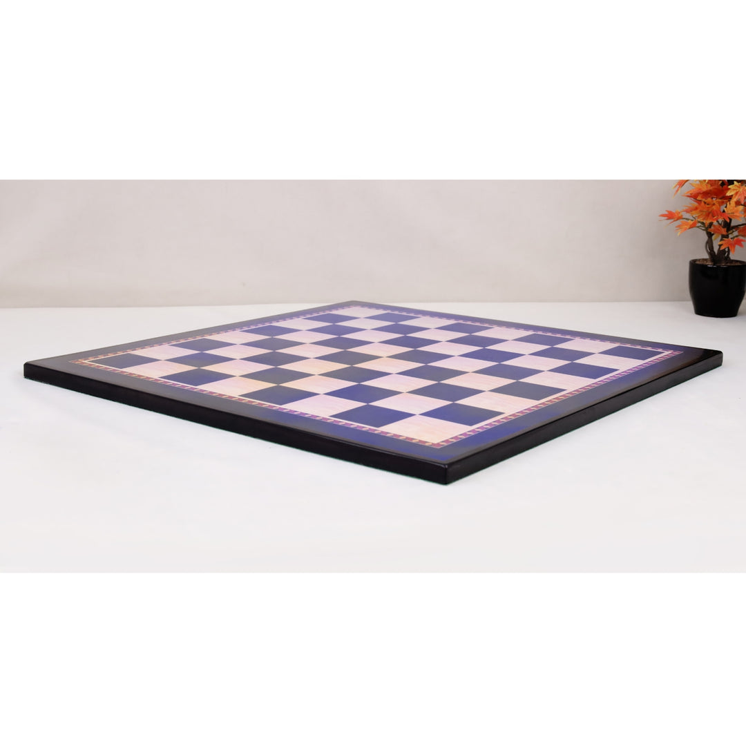 Slightly Imperfect 21" Queen's Gambit Printed Chess Board- Ebony & Maple - 55mm square- Matt Finish
