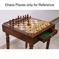 Slightly Imperfect 23" Tournament Chess Table with Drawers - Golden Rosewood & Maple