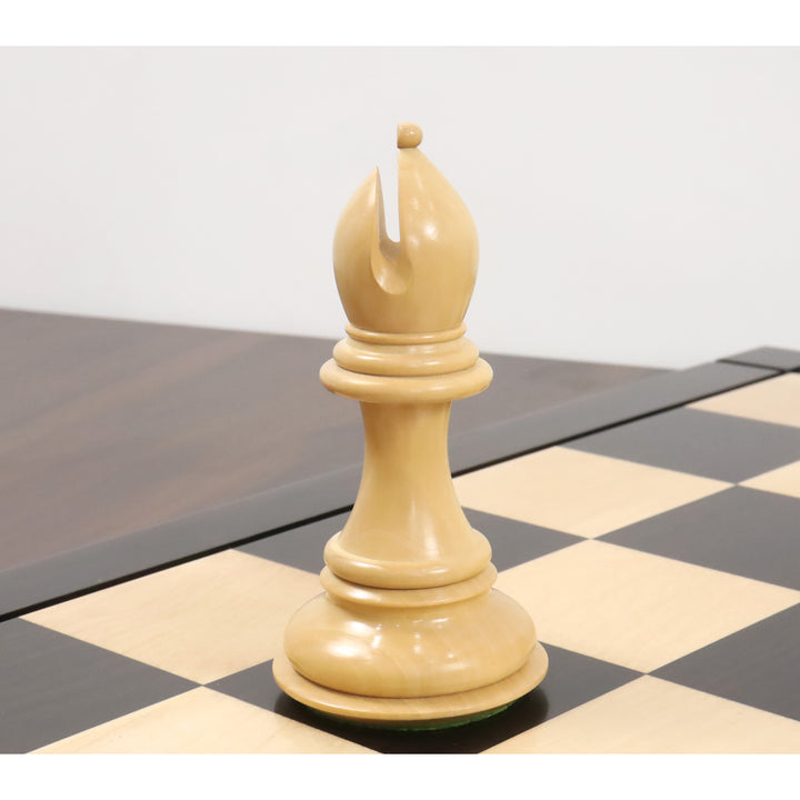 Slightly Imperfect 6.1" Mammoth Luxury Staunton Chess Set- Chess Pieces Only - Bud Rosewood - Triple Weight