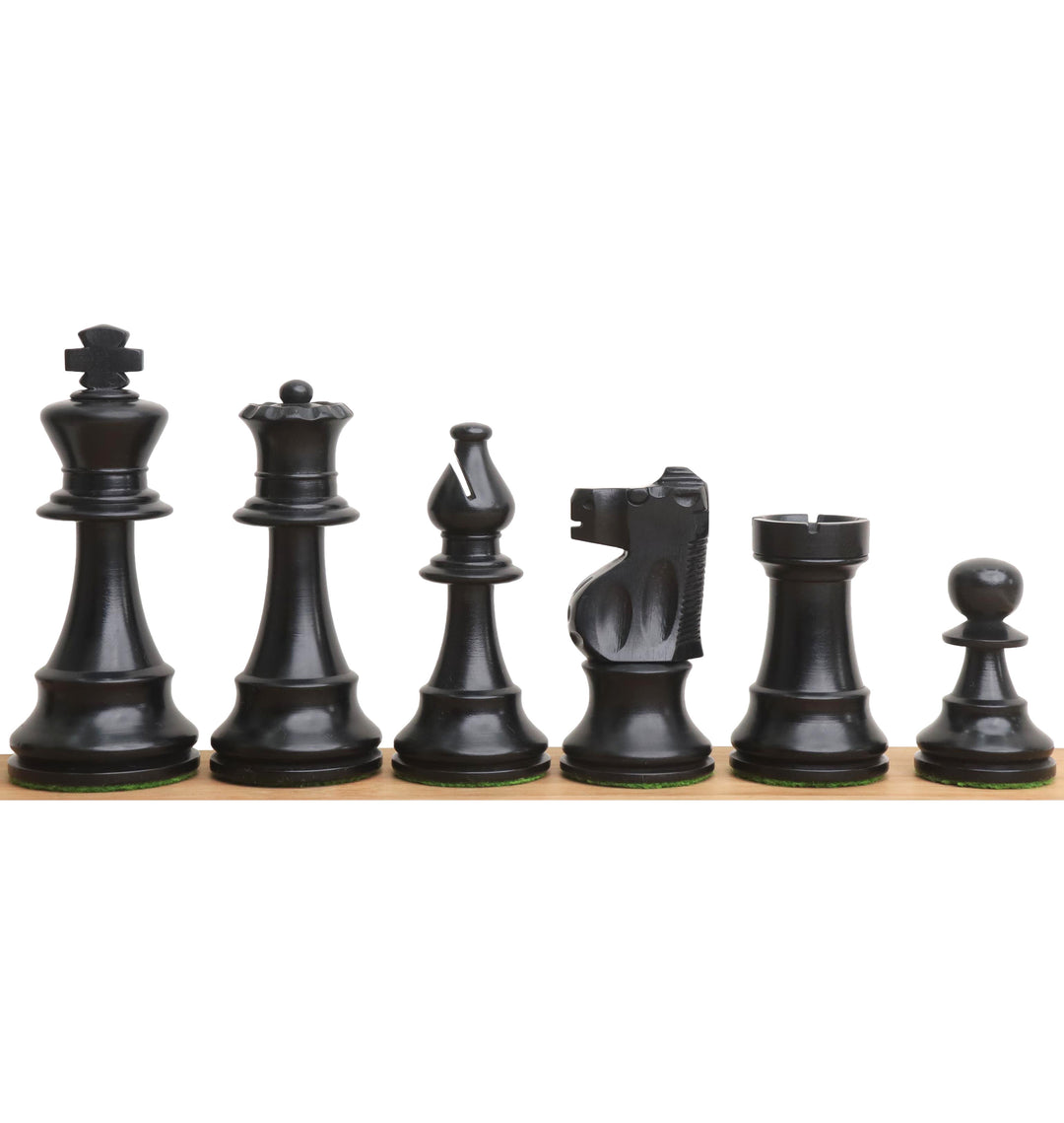 Improved French Lardy Chess Set- Chess Pieces Only - Antiqued boxwood - 3.9" King - Warehouse Clearance - USA Shipping Only