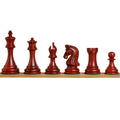 Repro 2016 Sinquefield Staunton Chess Set- Chess Pieces Only-Bud Rosewood-Triple Weight