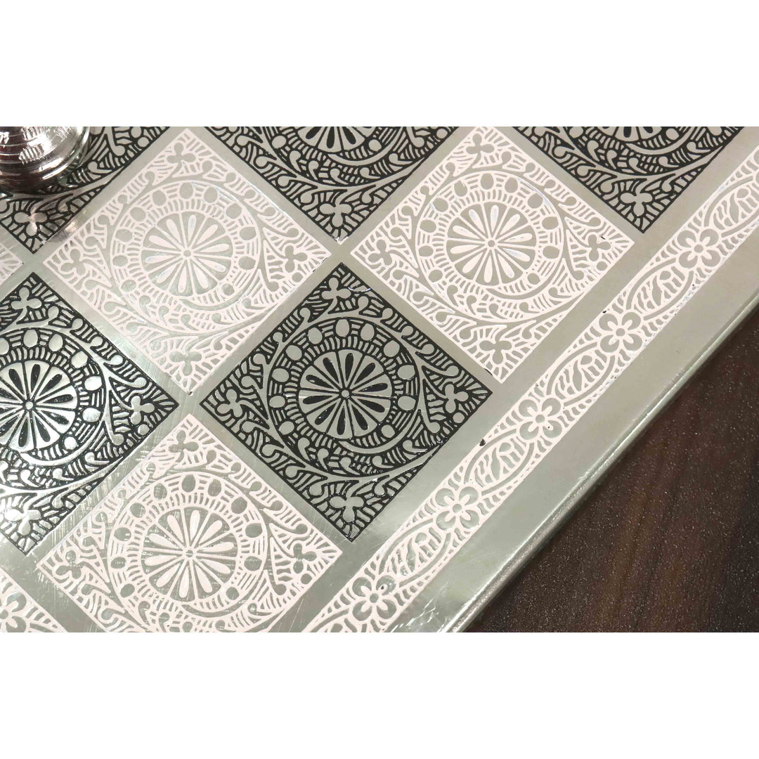 Staunton Inspired Brass Metal Luxury Chess Pieces & Board Set - 12" - Unique Art - Warehouse Clearance - Europe Shipping Only