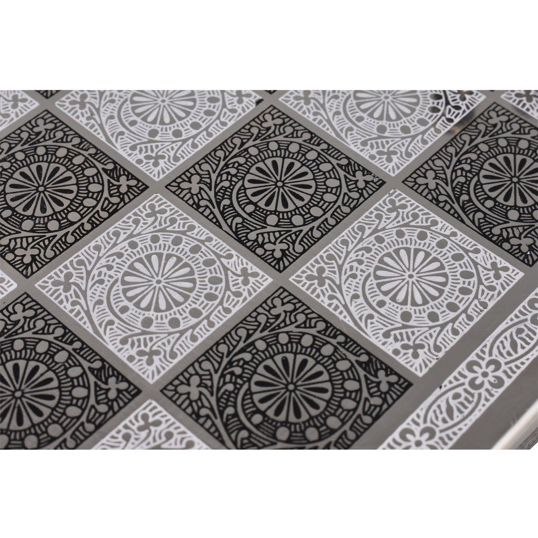 Staunton Inspired Brass Metal Luxury Chess Pieces & Board Set - 12" - Unique Art - Warehouse Clearance - Europe Shipping Only