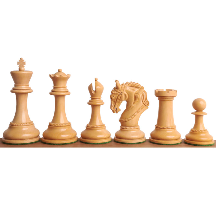 4.3" Imperator Luxury Staunton Chess Set- Chess Pieces Only - Ebony Wood - Triple Weight