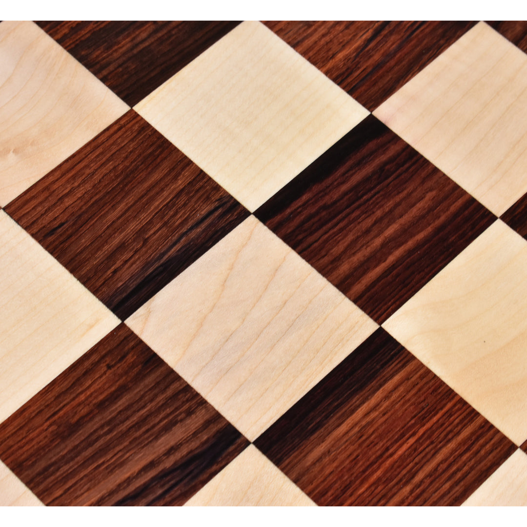 19 inches Large Flat Chess board - Rosewood & Maple Wood - Square of 50 mm - Warehouse Clearance - USA Shipping Only