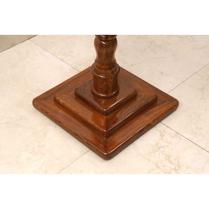 20" Wooden Chess Table with Drawers – Monarch Series in Golden Rosewood & Maple