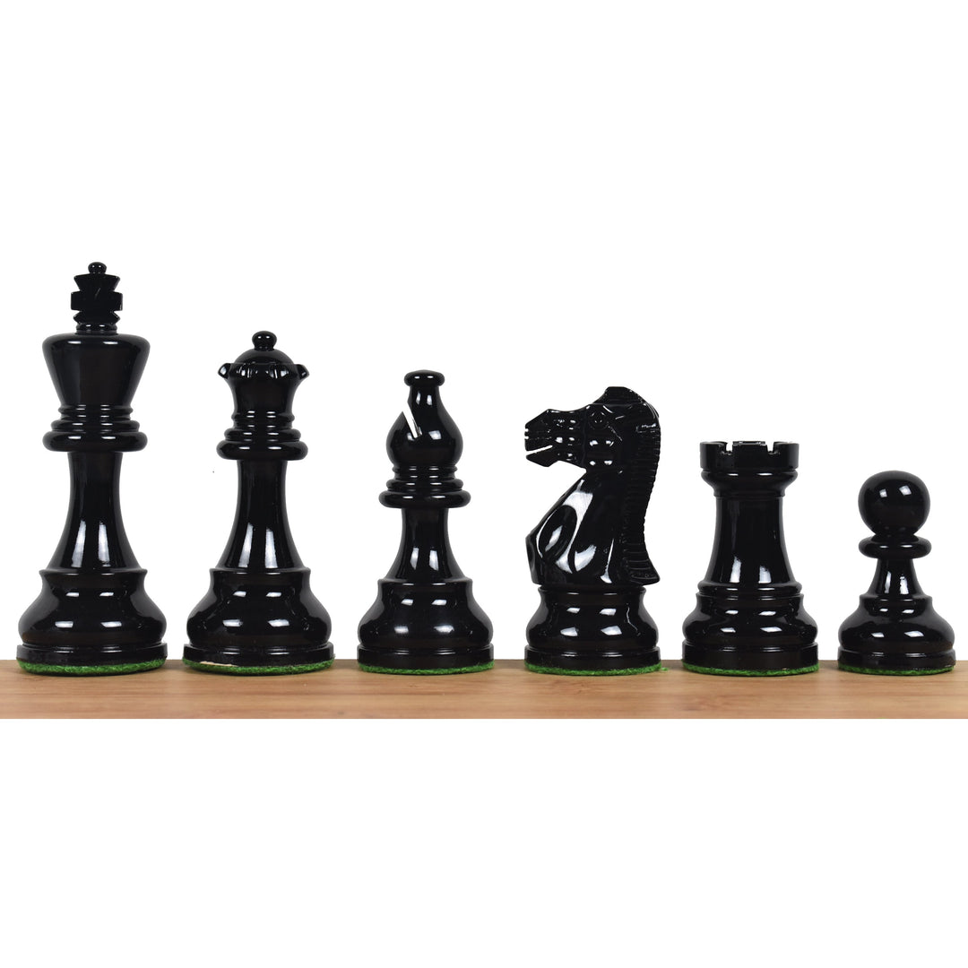 Red & Black Painted Chess Pieces set