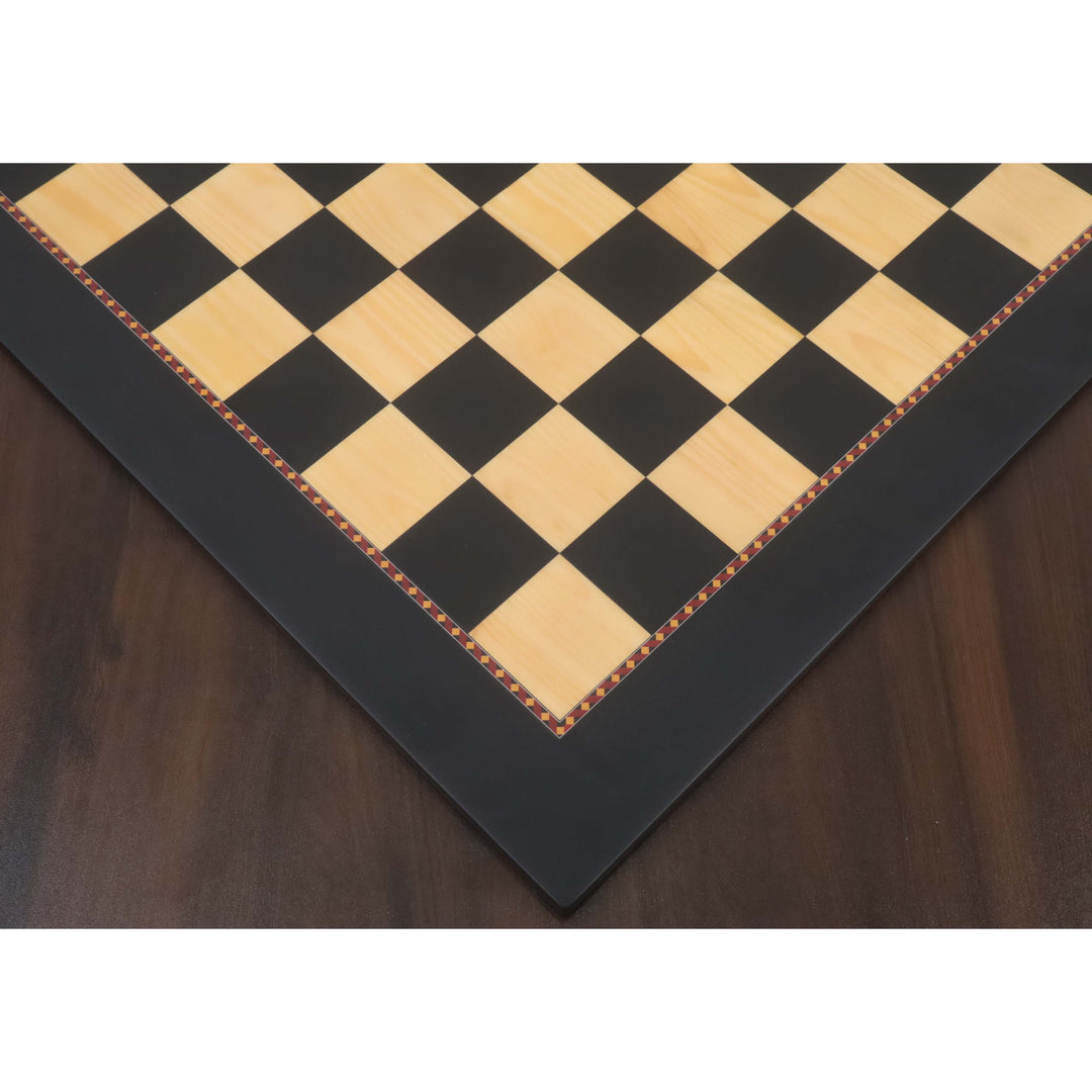 Slightly Imperfect 21" Queen's Gambit Printed Chess Board- Ebony & Maple - 55mm square- Matt Finish