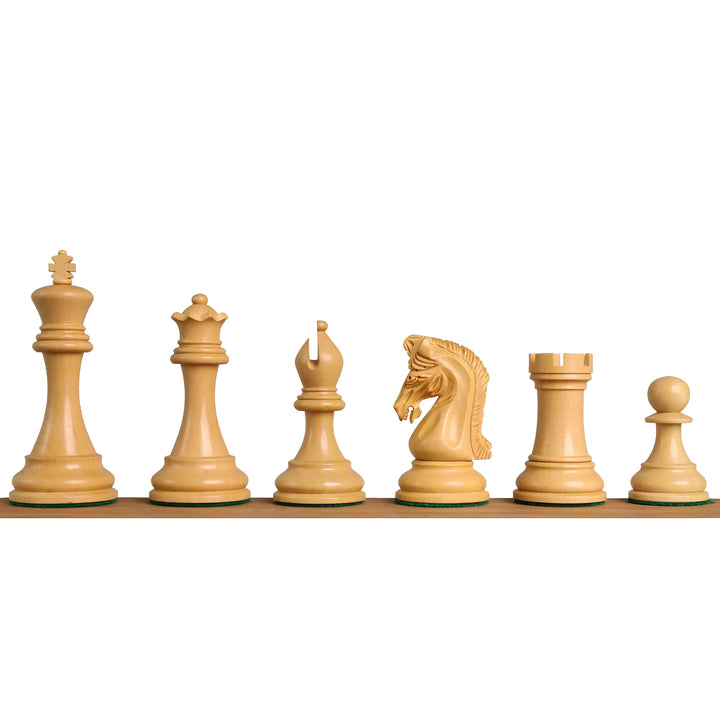Repro 2016 Sinquefield Staunton Chess Set- Chess Pieces Only-Bud Rosewood-Triple Weight