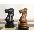 Slightly Imperfect The Giant 1849 Staunton Chess Set- Pieces Only- Ebony & Distressed Boxwood - 6.2" King