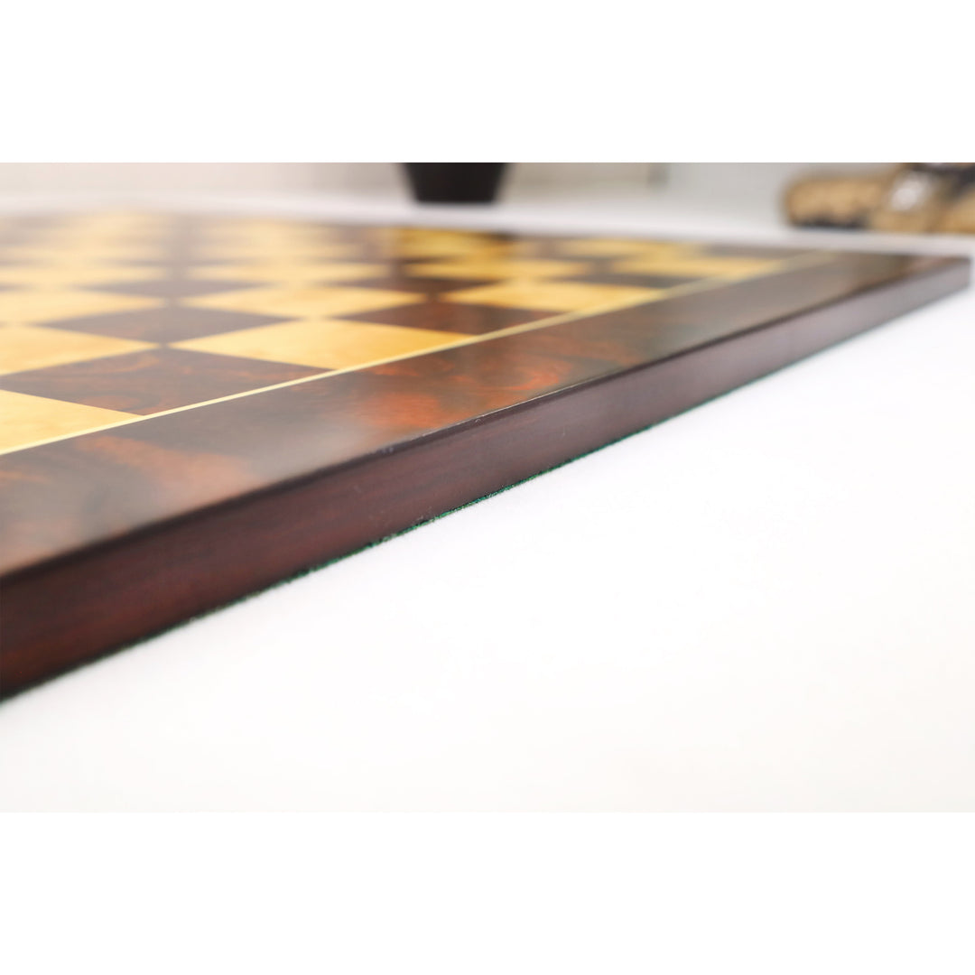 16" Imperial Burl Printed Chess Board - Matte Finish