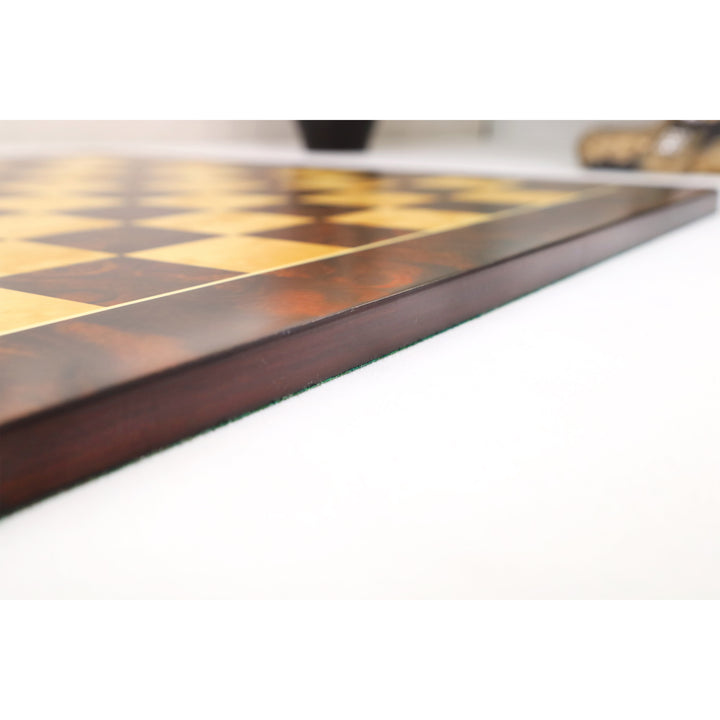 16" Imperial Burl Printed Chess Board - Matte Finish