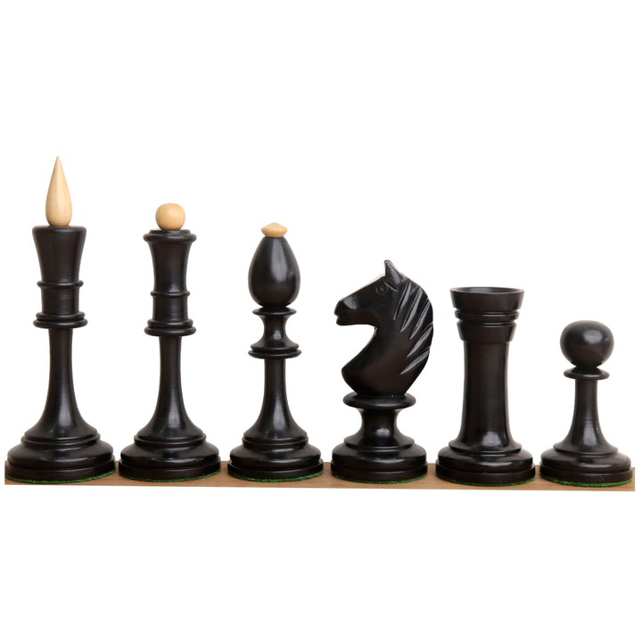 Slightly Imperfect 4.8" Averbakh Soviet Russian Chess Pieces Only Set- Double Weighted Boxwood