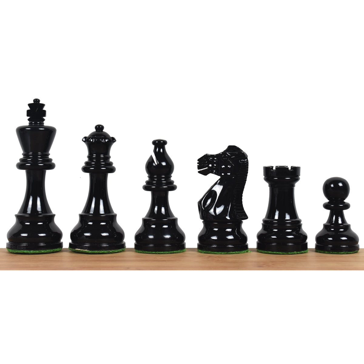 Slightly Imperfect 3.8" Red & Black Painted Chess Set- Chess Pieces Only - Staunton Design- Weighted Boxwood - Warehouse Clearance - UK Shipping Only