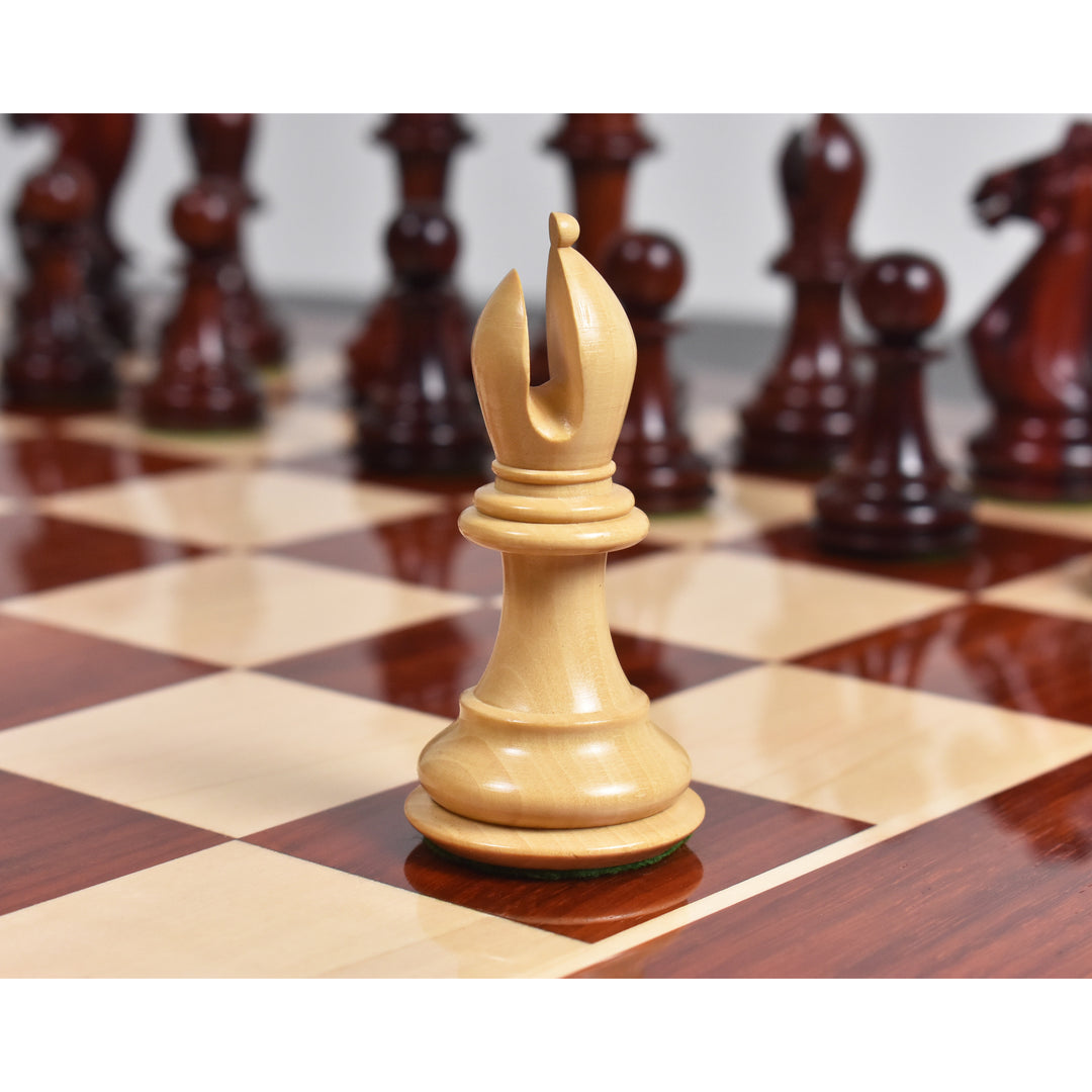 4.1" Traveller Staunton Luxury Chess Set- Chess Pieces Only-Triple Weighted Ebony Wood