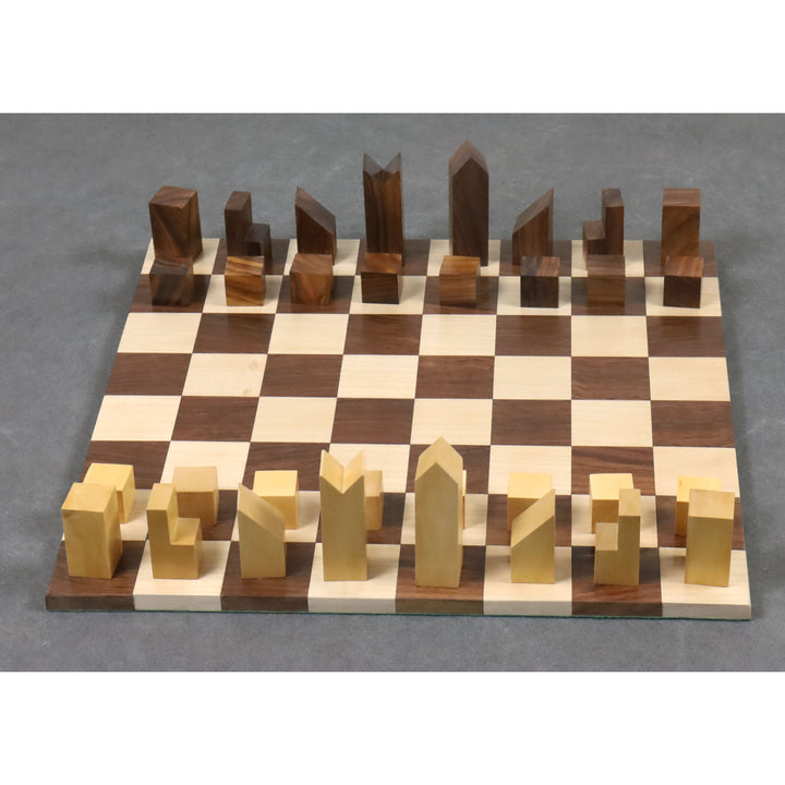 Repro 1966 Lanier Graham Chess Set- Chess Pieces Only - Absract set - Golden Rosewood- 2.7" - Warehouse Clearance - USA Shipping Only
