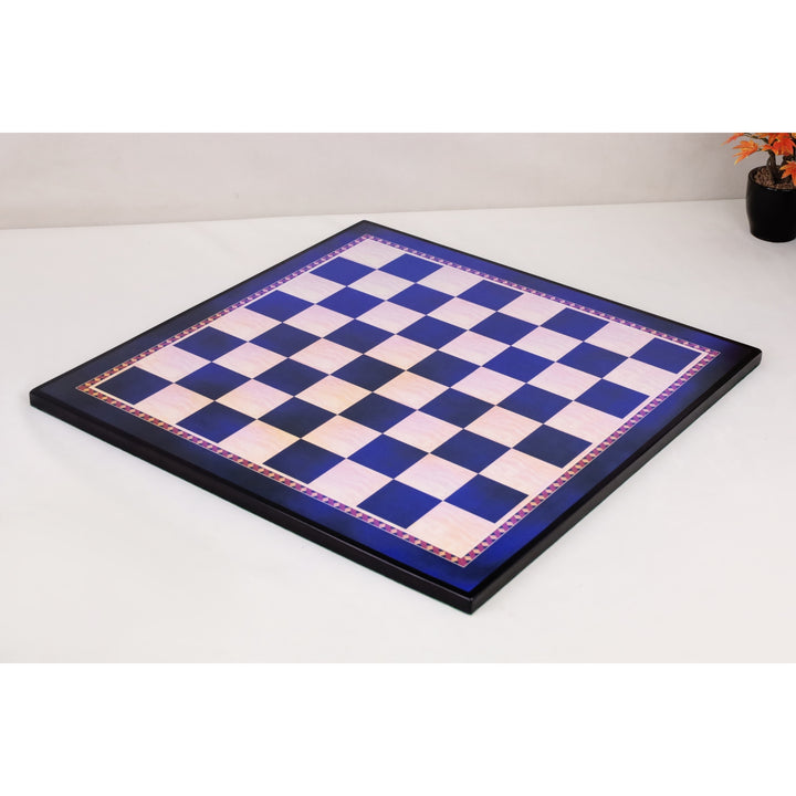 Slightly Imperfect 21" Queen's Gambit Printed Chess Board- Ebony & Maple - 55mm square- Matt Finish