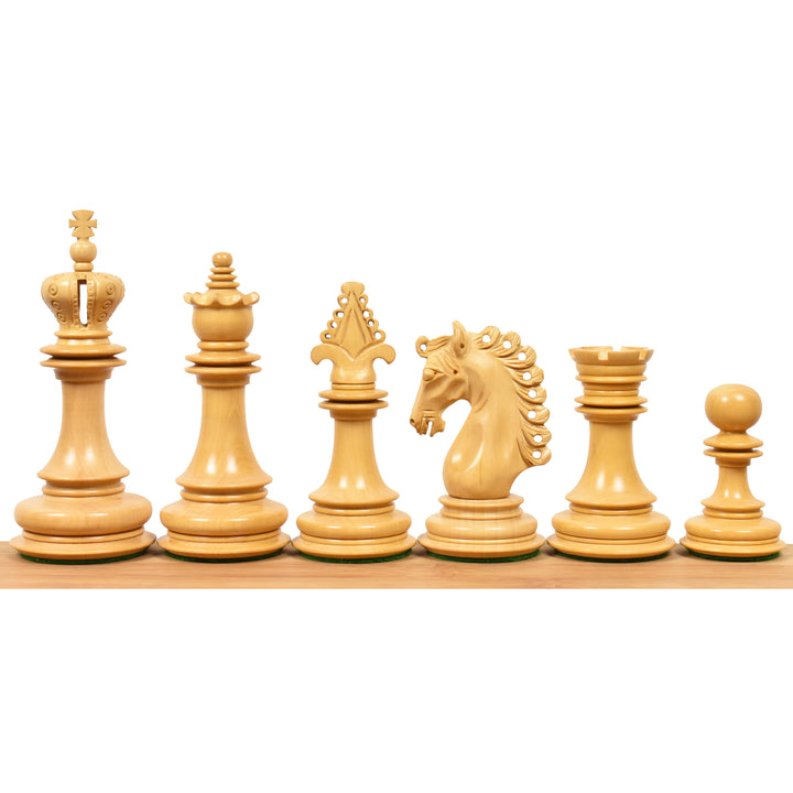 4.5″ Carvers’ Art Luxury Chess Set- Chess Pieces Only - Triple Weighted Bud RoseWood - Warehouse Clearance - USA Shipping Only