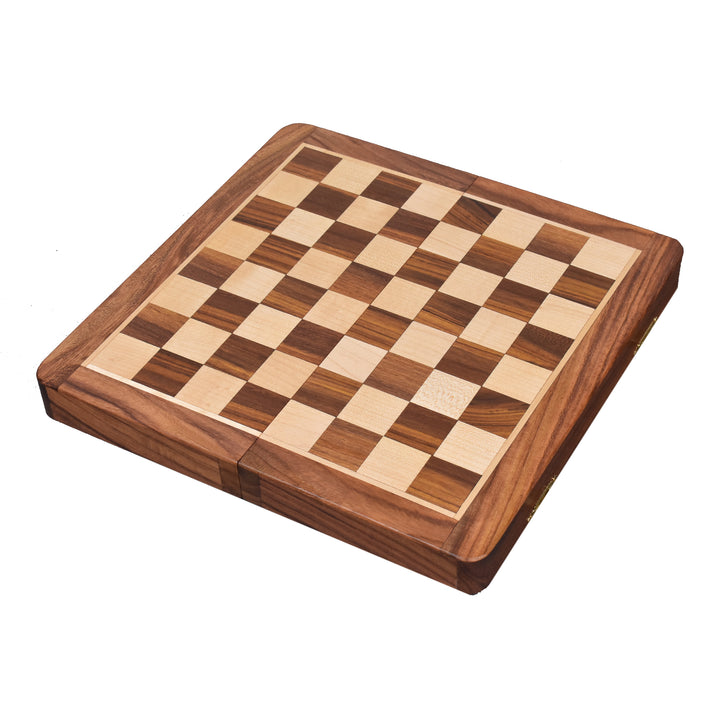Wooden Magnetic Chess set 10" Travel Golden Rosewood - Warehouse Clearance - USA Shipping Only