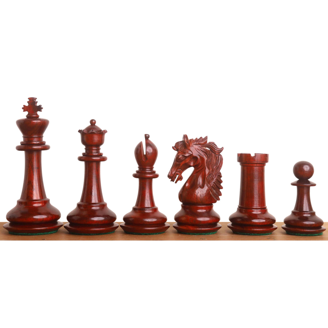 3.9" Heritage Series Staunton Chess set- Chess Pieces Only- Bud Rosewood & Boxwood