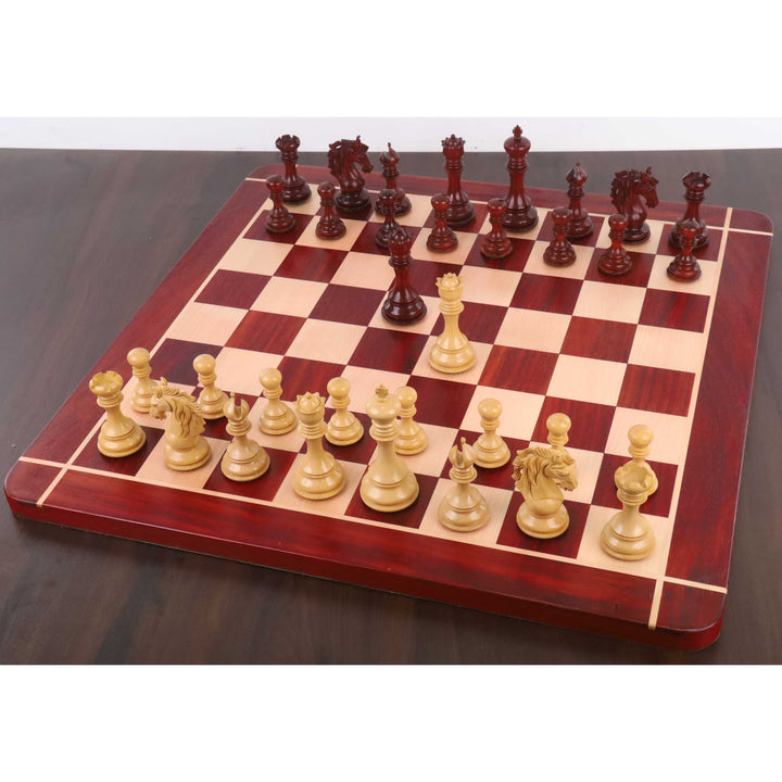 Slightly Imperfect 4.4" Goliath Series Luxury Staunton Chess Set- Chess Pieces Only - Bud Rosewood & Boxwood