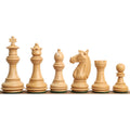 Slightly Imperfect 3.4" Meghdoot Series Staunton Chess Set- Chess Pieces Only - Weighted Ebonised Boxwood