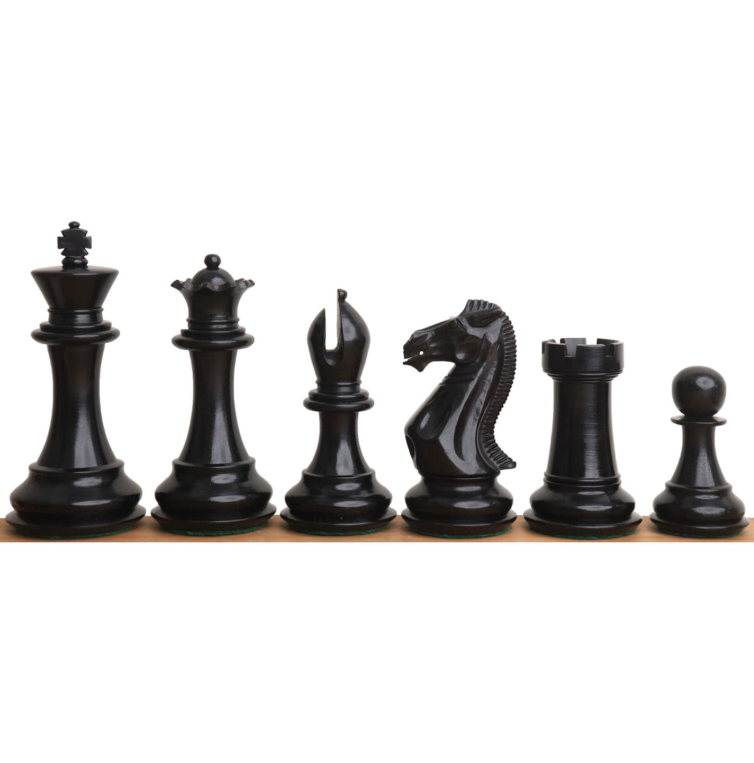 4.1" Traveller Staunton Luxury Chess Set- Chess Pieces Only-Triple Weighted Ebony Wood