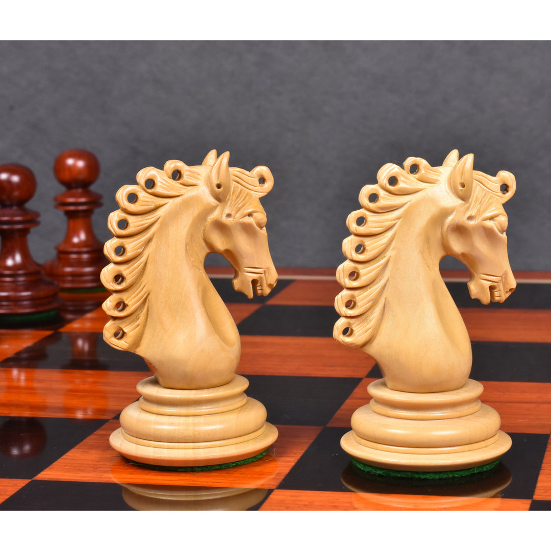 4.5″ Carvers’ Art Luxury Chess Set- Chess Pieces Only - Triple Weighted Bud RoseWood - Warehouse Clearance - USA Shipping Only