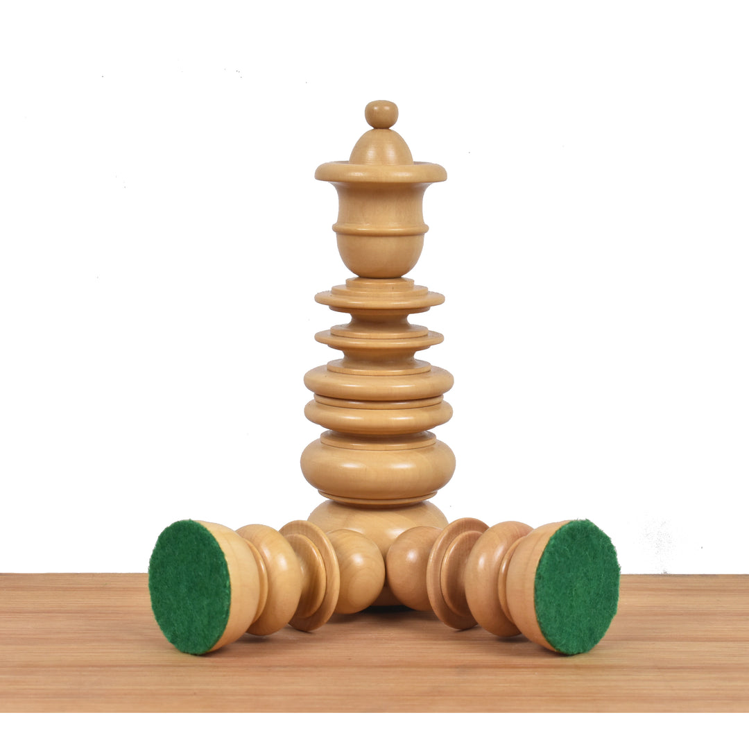 Slightly Imperfect 4.3" St. George Pre-Staunton Calvert Chess Set- Chess Pieces Only – Bud Rosewood & Boxwood